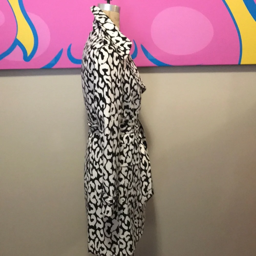 Alberto Makalai Zebra Animal Print Trench coat_6